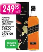Johnnie Walker Black Limited Edition Tin-12x750ml