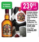 Chivas Regal 12 Yo Limited Edition By Tim Little Designer And Shoemaker Collection Tin-1x750ml