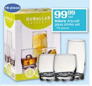 Adora Artcraft Glass Drinks Set-18pcs Per Set