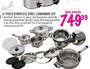 Tissoli Stainless Steel Cookware Set - 21 Piece