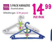 Simple Choice 10 Pack Hangers - Per Pack