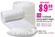 Simple Choice Queen Platinum Duvet Inner - Each