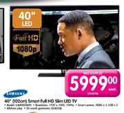 Samsung Smart Full HD Slim LED TV (UA40ES5600)-40"(102cm) Each