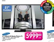 Samsung HD Ready Plasma TV (PS51E450)-51"(130cm) Each
