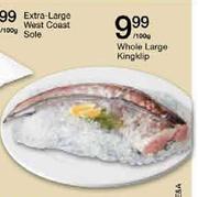 Whole Large Kinglip-Per 100g