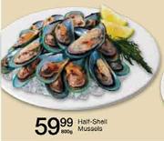 Half-Shell Mussels-800g