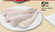 Jumbo Hake Fillets-Per 100g