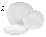 Everyday Square Dinner Set-18 Piece 