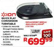 *ION quick Play Conversion turntable