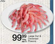 Large Cut & Deveined Prawns-700gm