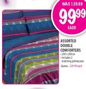 Assorted Double Comforters Queen-Each