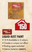 Fired Earth Liquid Rust Paint-1l