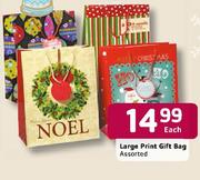 Large Print Gift Bag Assorted Each