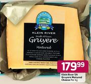 Klein River SA Gruyere Matured Cheese Per Kg