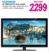 Telefunken 26"FHD LED TV(TLED-26FHDP)