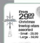 Christmas Treetop Large Stars-Each