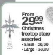 Christmas Treetop Small Stars-Each