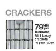Diamond Mini Luxury Crackers-6 Pack-20cm