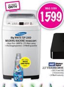 Samsung White Top Load Washing Machine-8kg