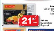 Eskort Swoerdlose Rugspek-250g