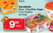 Fair Cape Friut Yoghurt-6 x 100g Each
