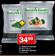 1kg Nature's Garden Garden Peas & 1kg Nature's Garden Country Mix