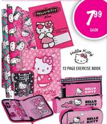  Hello Kitty 3 Compartment Pencil Case-Per Set