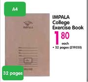 Impala A4 College Exercise Book-Each