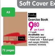 Croxley A5 Exercise Book-Per 5 Pack