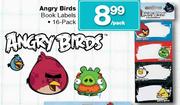 Angry Birds Book Labels-16-Pack