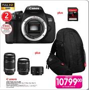 Canon 650D Triple Lens Bundle