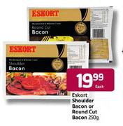 Eskort Shoulder Bacon or Round Cut Bacon-250gm Each