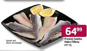 Frozen Jumbo Hake Fillets - Per Kg