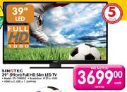 Sinotec 39"(99cm) Full HD Slim LED TV(STL 39ME82)
