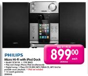 Philips Micro HiFi With iPod Dock(DCM186)