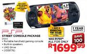PSP Street Console Package + Any 4 Essentials PSP Titles