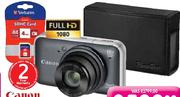 Canon SX220 Ultra Zoom Camera Bundle