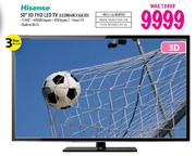 Hisense 50" 3D FHD LED TV(LEDN50K316X3D)