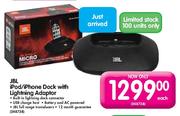JBL iPod/iPhone Dock with Lightning Adaptor