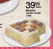 Ekuzeni Square Vanilla Cake Each