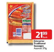 Enterprise Traditional Sausages Assorted-375g Each