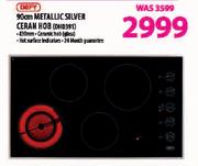 Defy Metallic Silver Ceran Hob-90cm(DHD391)