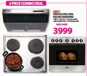 Defy 3 Piece Stainless Steel Oven, Hob and Cookerhood-600mm