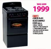 Defy 4 Solid Plate Black Compact Stove-5000mm(DSS 5)