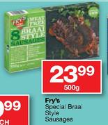 Fry's Special Braai Style Sausages-500g
