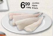 Jumbo Hake Fillets-100gm