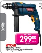 Ryobi 650W Impact Drill-Each