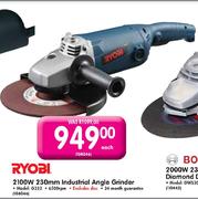 Ryobi 2100W Industrial Angle Grinder-230mm Each