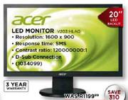 Acer LED Monitor(V203HLAO)-20"