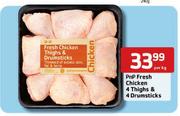 Pnp Fresh Chicken 4 Thighs & 4 Drumsticks-Per Kg